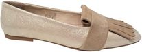 Roberto D'Angelo Dalton Platino Velour Camel Instappers Beige Metallic Leer Dames - Beige - 40