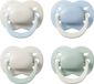 Tommee Tippee fopspeen pour nouveau-né - 0-2 mois - 4 pièces - tétine orthodontique - silicone sans BPA