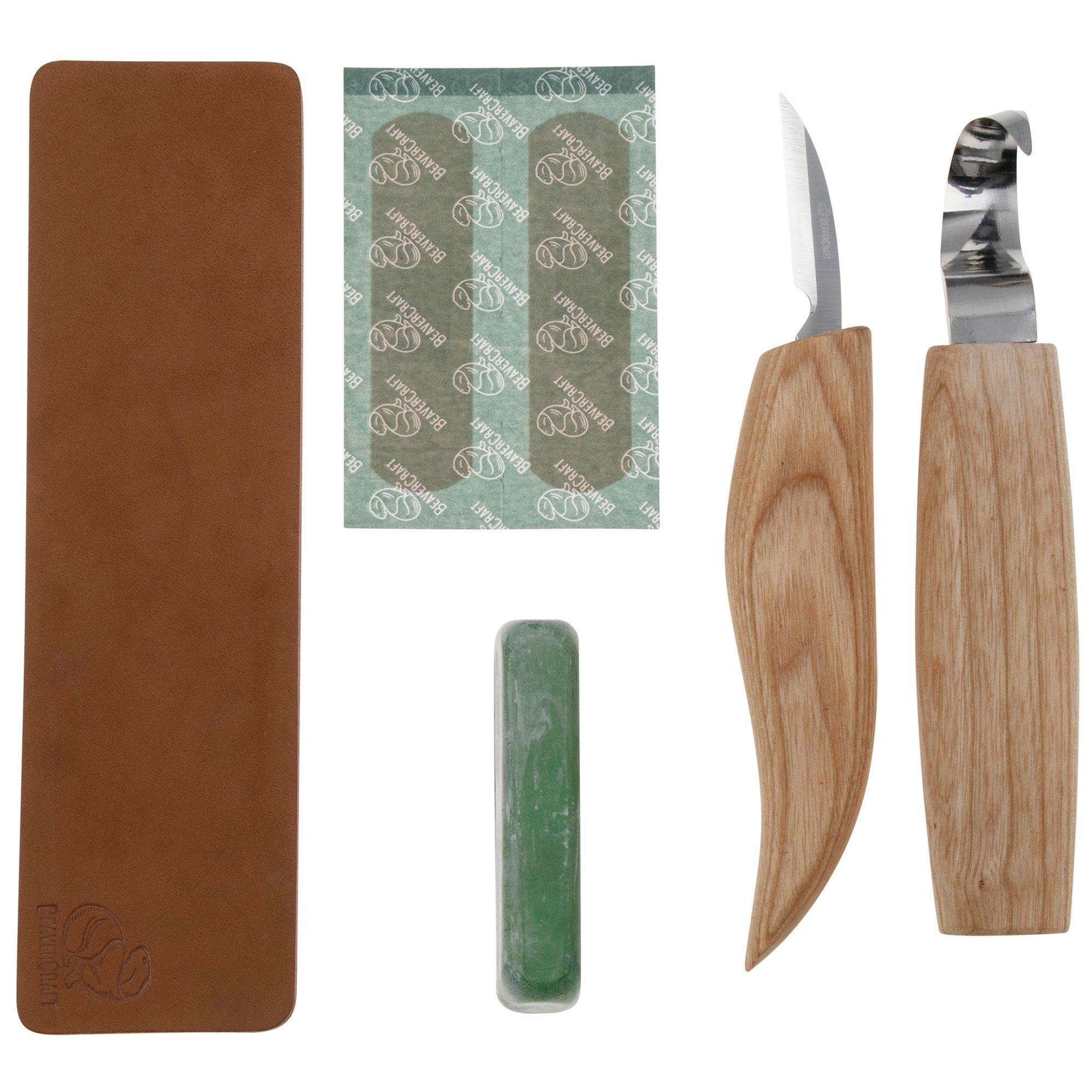 BeaverCraft S02 Spoon Carving Set With Detail Knife