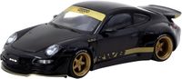 Tarmac Works Modelauto - Porsche RWB - Zwart/Goud - 1:64