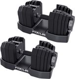 Focus Fitness Shift – Verstelbare dumbbellset – 2x24kg – Ruimtebesparend