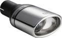 Ulter Sport Uitlaatsierstuk - Ovaal 120x80mm Schuin - Lengte 120mm - Montage ->60mm - RVS