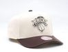 Mitchell & Ness Casquette - NBA, modèle "Pro Snapback", couleurs marron et crème - New York Knicks - Couleur : crème