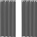 vidaXL Gordijnen voile met doorvoertules 2 st 140x225 cm donkergrijs