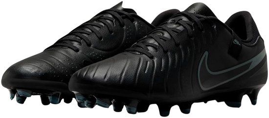 Nike Tiempo Legend 10 Academy FG/MG Voetbalschoenen Senior - Maat 39 - Zwart - Donkergrijs