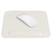 Londo Leder Mousepad met Polssteun, Wit