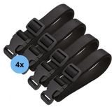 Nedwater Nylon verstelbare straps 4 stuks - 100 x 2,5 cm - Zwart