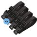 Nedwater Nylon verstelbare straps 4 stuks - 100 x 2,5 cm - Zwart