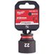 Milwaukee ShockWave™ Krachtdop 3/8 kort | 22 mm