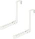 Benson Crochet de porte pliable - 2x - blanc - métal