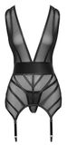 Cottelli Lingerie Basque AND String M Zwart
