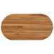 vidaXL Tafelblad 90 x 45 x 3,5 cm Ovaal Massief Teakhout Naturel