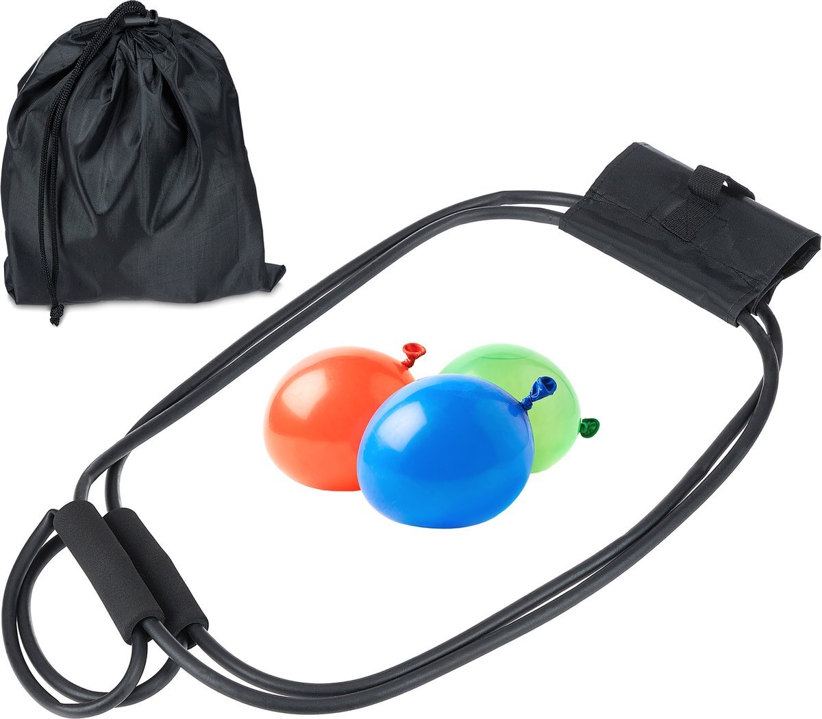 Relaxdays waterballon katapult - slingshot - 3 personen - waterspeelgoed- met draagtas