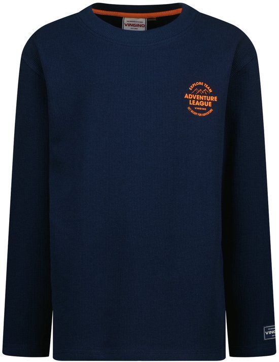 Vingino - Jongens T-shirt - Katoen - Korte mouw - Dark Blue - Maat 164