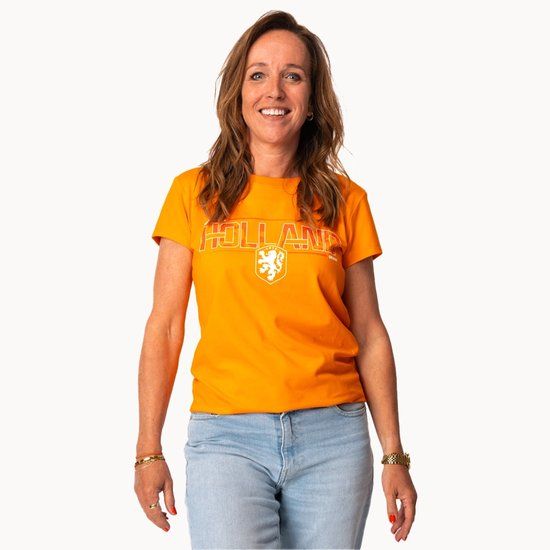Knvb State of Football B.V. Nederlands Elftal T-Shirt Dames Oranje - Maat XXL