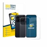 BROTECT Screenprotector voor Nothing Phone (4a) Pro (Voor+Achter) Glas Transparant