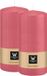 Wiedemann Cilinderkaars/stompkaars - 2x - roze - 15 x 7 cm - 63 branduren