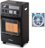 FAVEX KERN Infrarood butaanverwarmer KERN, met piëzo-ontsteking, geschikt voor oppervlaktes tot 40 m², met 3 vermogensstanden, inclusief aansluitset
