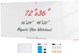 Vevor Magnetisch Glazen Whiteboard 182.9 x 91.5 cm Wit