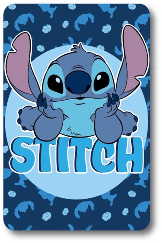 Lilo en Stitch Stitch Feather Fleece deken 100 x 140 cm Blauw