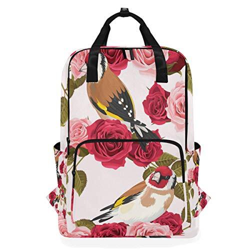 MONTOJ Travel Rugzak Rose En Bird School Rugzak