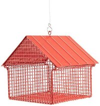 Wildlife Garden Rood Hangend Pinda Voederhuis - Vogel - Metaal