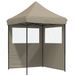 Syfax Partytent Inklapbaar Pop-Up Met 2 Zijwanden Taupe