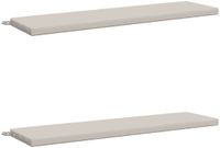 vidaXL - 2-delige - Bankkussens - SOEST - 2 - st - 100% - Polyester - Wit