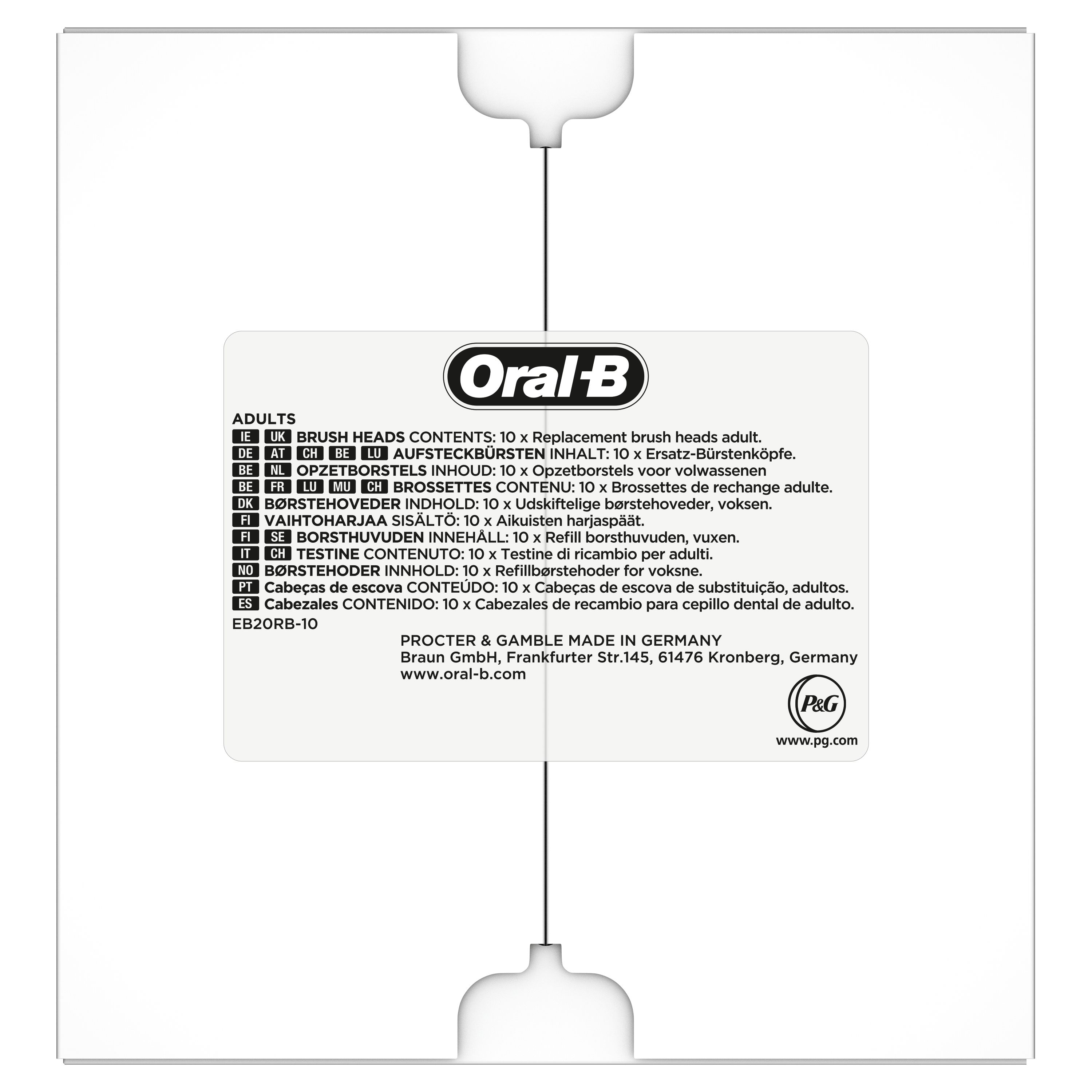 Oral-B Precision Clean Opzetborstel - 10 Stuks - Brievenbusformaat