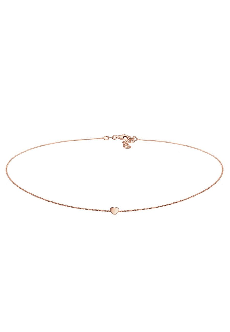 Elli Halsketting Dames Choker Hart Hanger Filigraan 925 Sterling Zilver