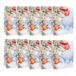 Idena 30500-10 - Witte kerstcadeauzakjes, 10 stuks, cadeauzakjes in het formaat 25 x 34 x 9 cm, papieren zakjes voor kerstmis