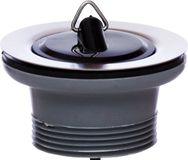 KIRCHHOFF ECO-SAVE KS waste, Gris, 1 1/2\"BU x 70 mm, bonde avec bouchon de vidange 45,5 mm