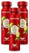 Old Spice 3 x Spray déodorant Citron - 150 ml - Lot promotionnel