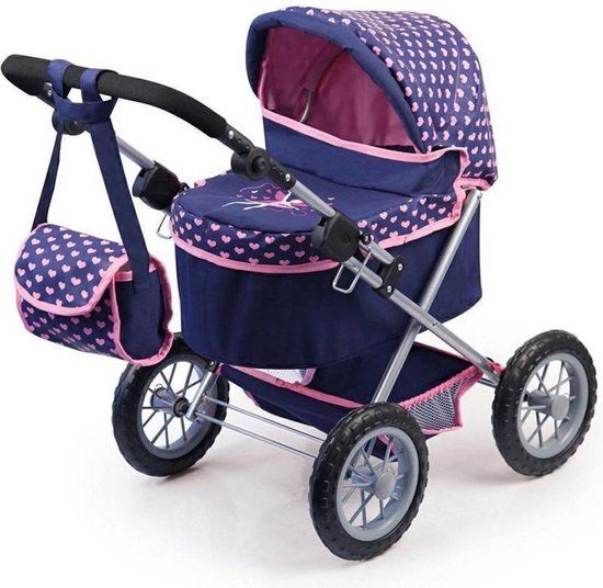 Bayer - Poppenwagen Trendy blauw - Paars - 3+ jaar