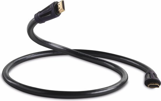 QED : Performance HDMI 1.0M HS met Ethernet - Zwart