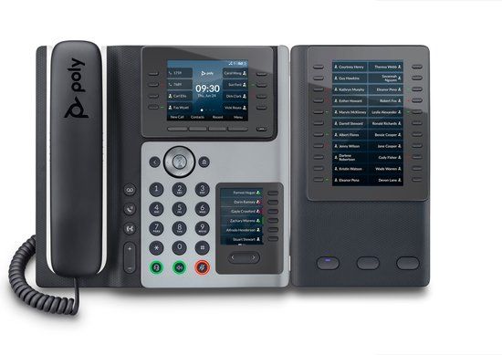 HP Poly Edge E450 IP-telefoon met PoE-ondersteuning