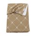 Meyco X Mrs. Keizer baby wiegdeken Louis 75x100 cm taupe/wit