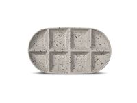 Sagaform Plat de service grand Ditte 20x36 cm Gris-noir