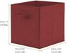 Boîtes de rangement pliables, set de 6, 267x267x28 cm, adapté aux chambres d'enfants