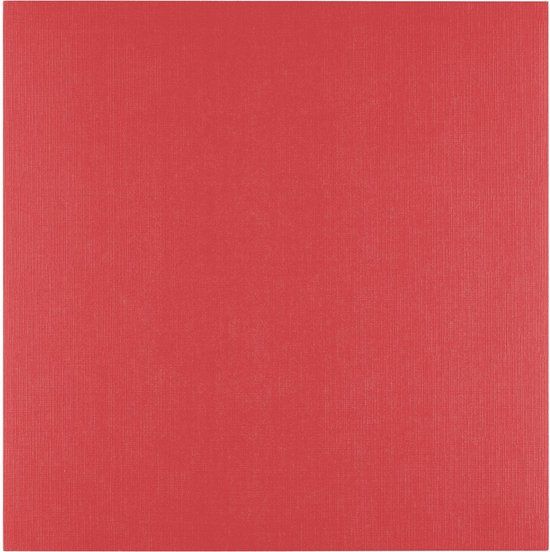 Florence Cardstock Linnenkarton - Poppy (Rood) - Gekleurd Papier - 30,5 x 30,5 cm - 100 vellen - Textuur - 250 g