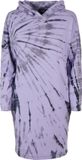 Urban Classics Oversized Tie Dye Hoody Jurk Zwart/Paars XS