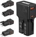 MMOBIEL Adaptateur de voyage universel 25W – Adaptateur de prise de voyage tout-en-un mondial – Adaptateur de prise internationale avec ports de charge USB-C 25W et USB-A 18W pour États-Unis, Royaume-Uni, UE, AUS, CN, JP – Format de poche