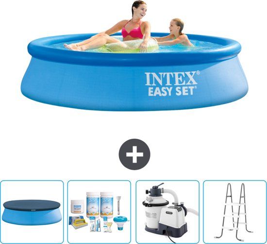 Intex Easy Set Zwembad - 244 cm - Blauw - Compleet met Accessoires