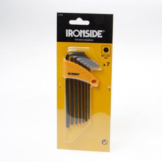 Ironside Inbussleutelset 3/64 inch 7-delig