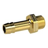 RIEGLER Schroefslangaansluiting, G 1/4 a., voor slang LW 10 mm, SW 17, messing, werkdruk max. 25 bar, bedrijfstemperatuur. Maximale 150 °C.
