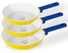 BerlingerHaus Set van 3 pannen met titaniumcoating, 14-18-20 cm, geel