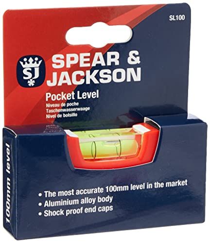 Spear & Jackson SL100 100 mm Pocket Level waterpas