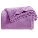 KMUSET Fleecedeken, sprei, paars, licht, superzacht, gezellig, luxe dekbed, microvezel