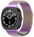 Wigento Samsung Galaxy Watch Ultra 47mm: Metalen Mesh Polsband van Staal in Milanese Stijl, Magnetische Sluiting