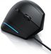 CSL Verticale muis, bedrade, ergonomische USB-muis met voor- en achteruitknop, schakelaar voor resoluties tot 1200 dpi, geschikt voor laptop en PC, zwart